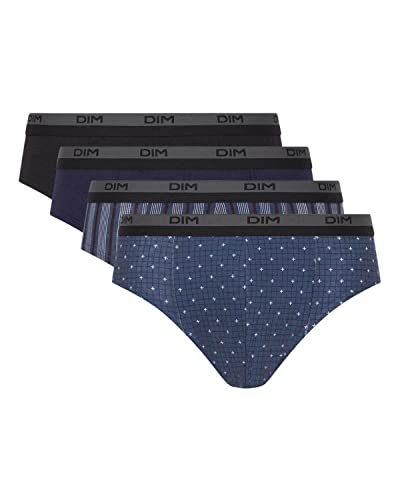DIM Boxer Slip Uomo Cotone Pacco 4 Taglia M Fantasia
