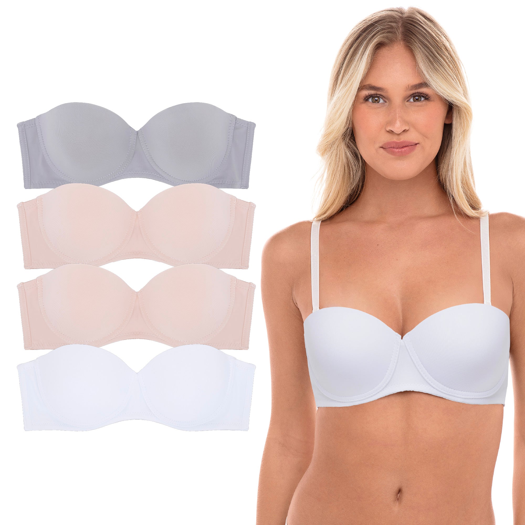 René Rofé Sophie B reggiseno multipack 36C da 4 multicolor
