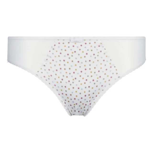 DIM Generous Slip Donna 68 Pois Bianchi Cotone Bio