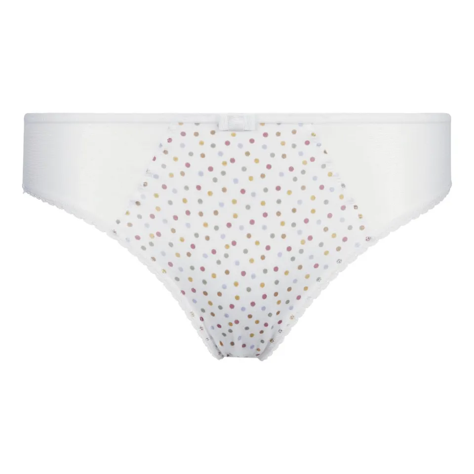 DIM Generous Slip Donna 68 Pois Bianchi Cotone Bio