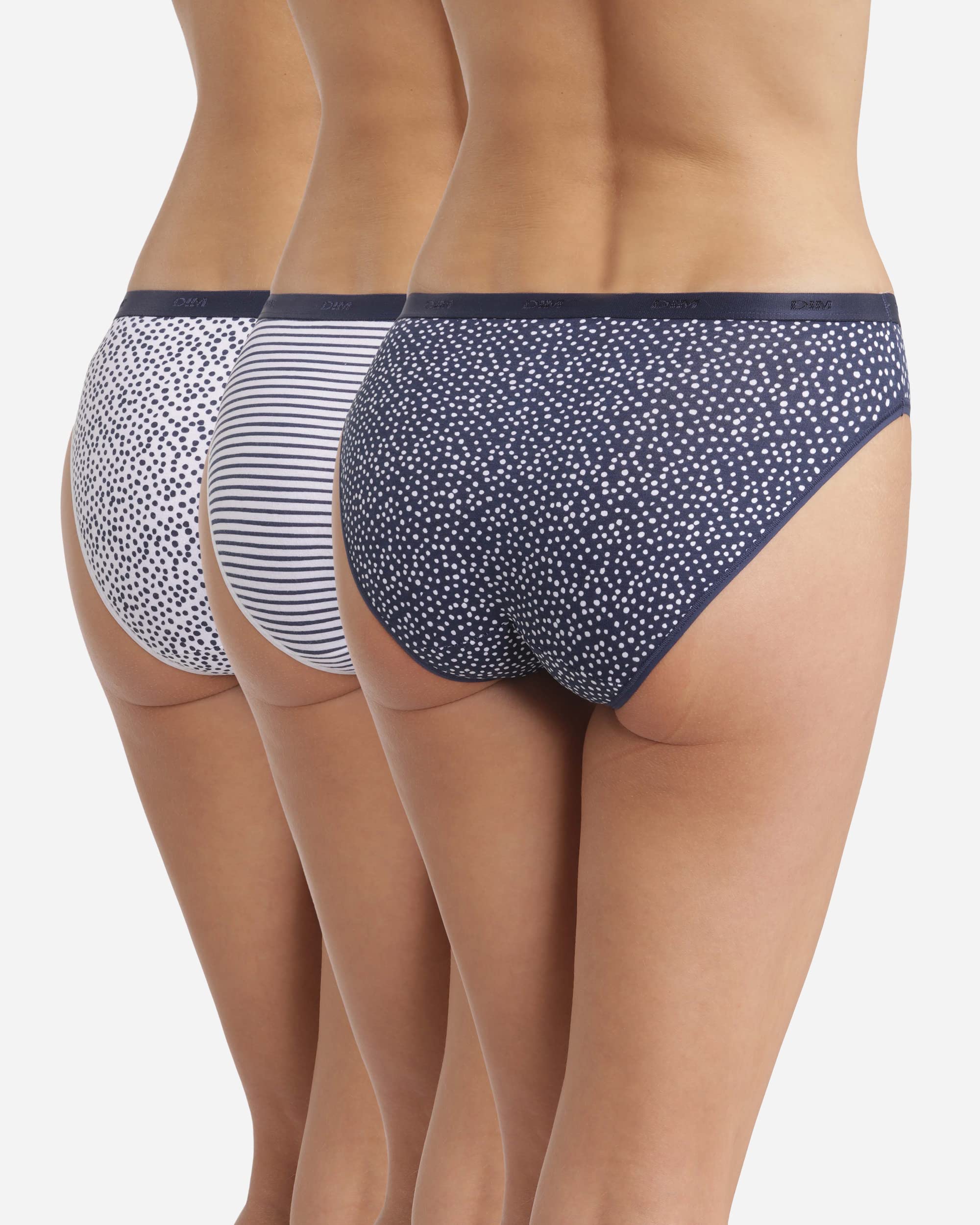 DIM Les Pockets slip donna 3 pezzi cotone multicolore