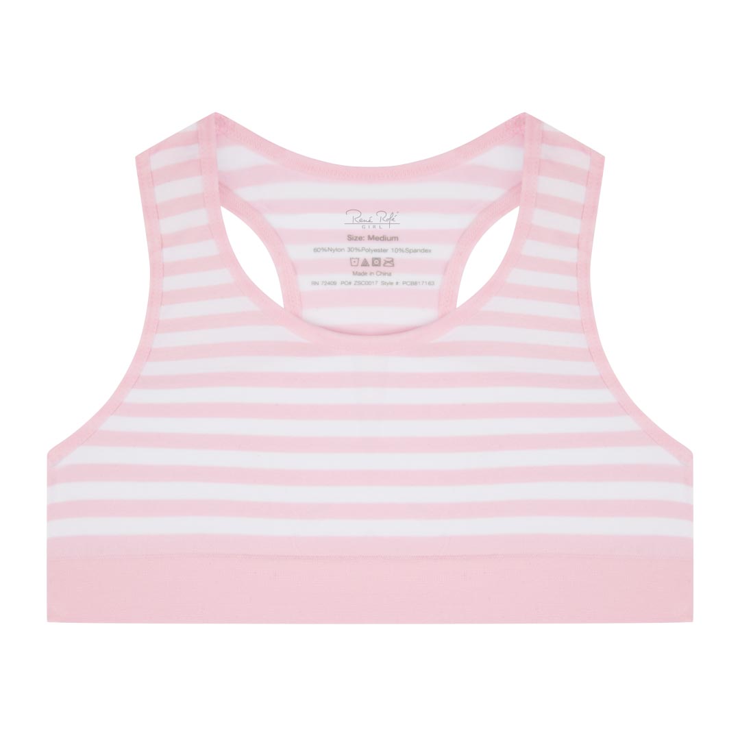 René Rofé Girls bralette bambina 2-pack M rosa sportiva