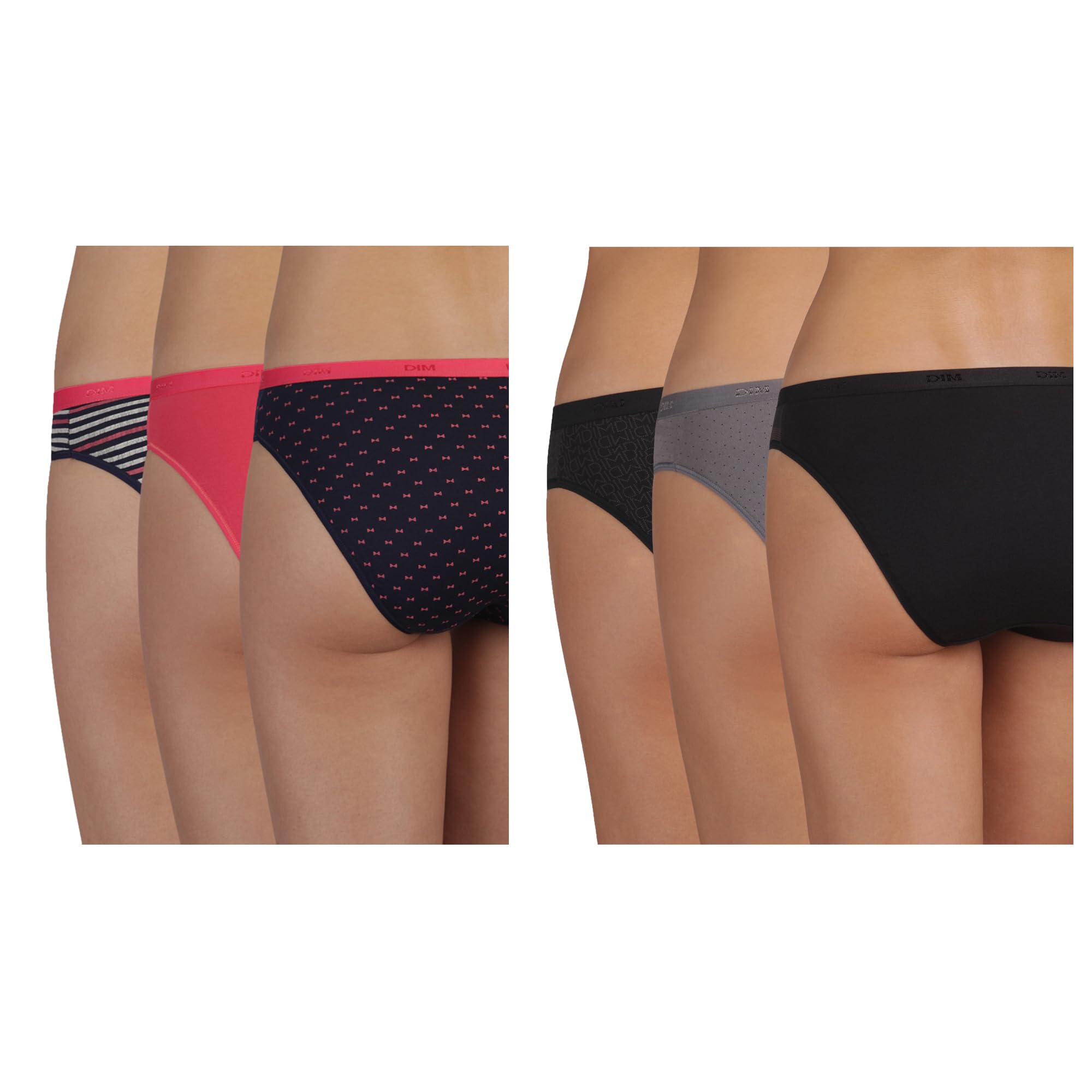 DIM Pockets Slip Donna x6 Cotone Multicolore