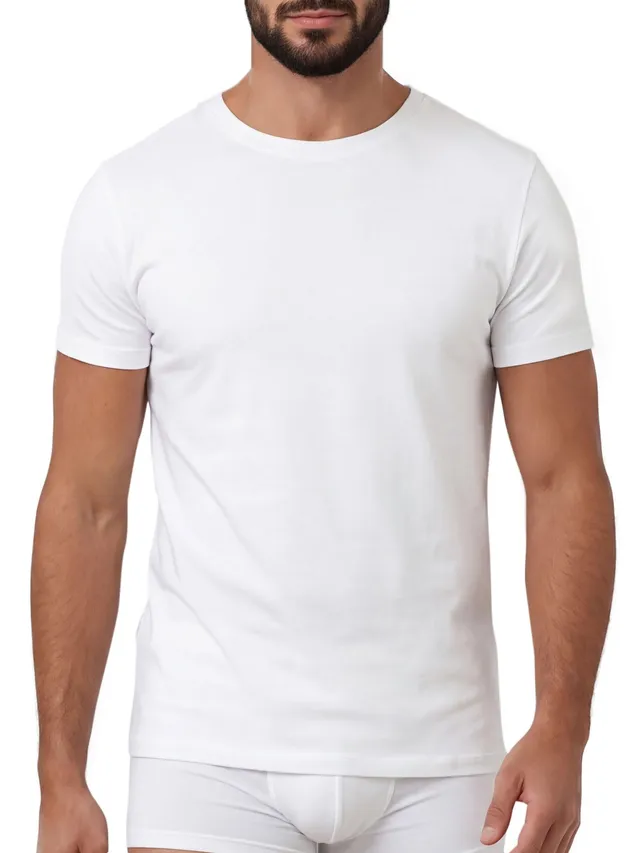 Egi 5321 Maglia Intima Uomo M Bianca cotone Scozia