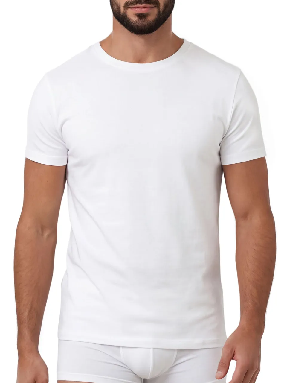Egi 5321 Maglia Intima Uomo M Bianca cotone Scozia