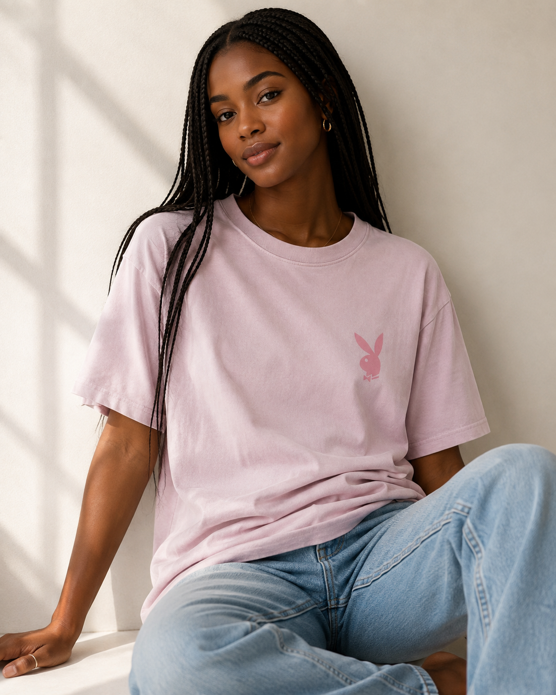 Playboy Marian Cover t-shirt rosa cotone