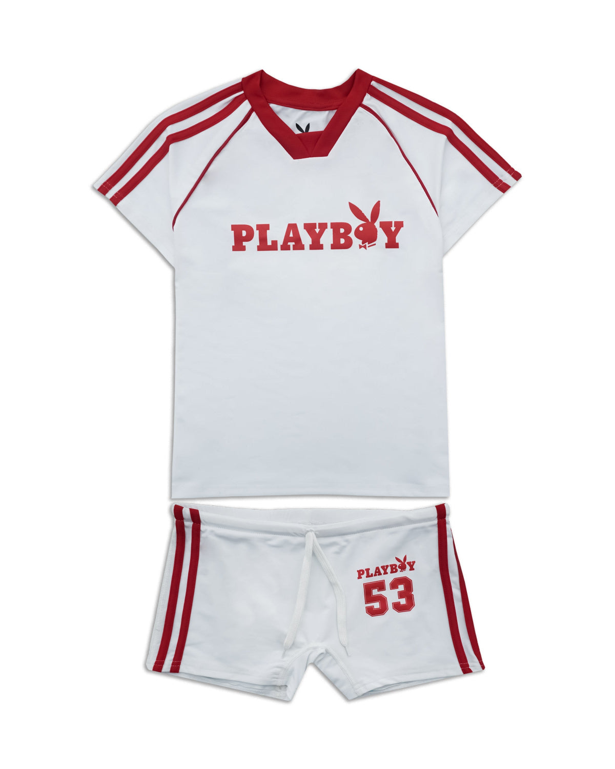 Playboy Varsity Bunny Set tuta nero scollo a V