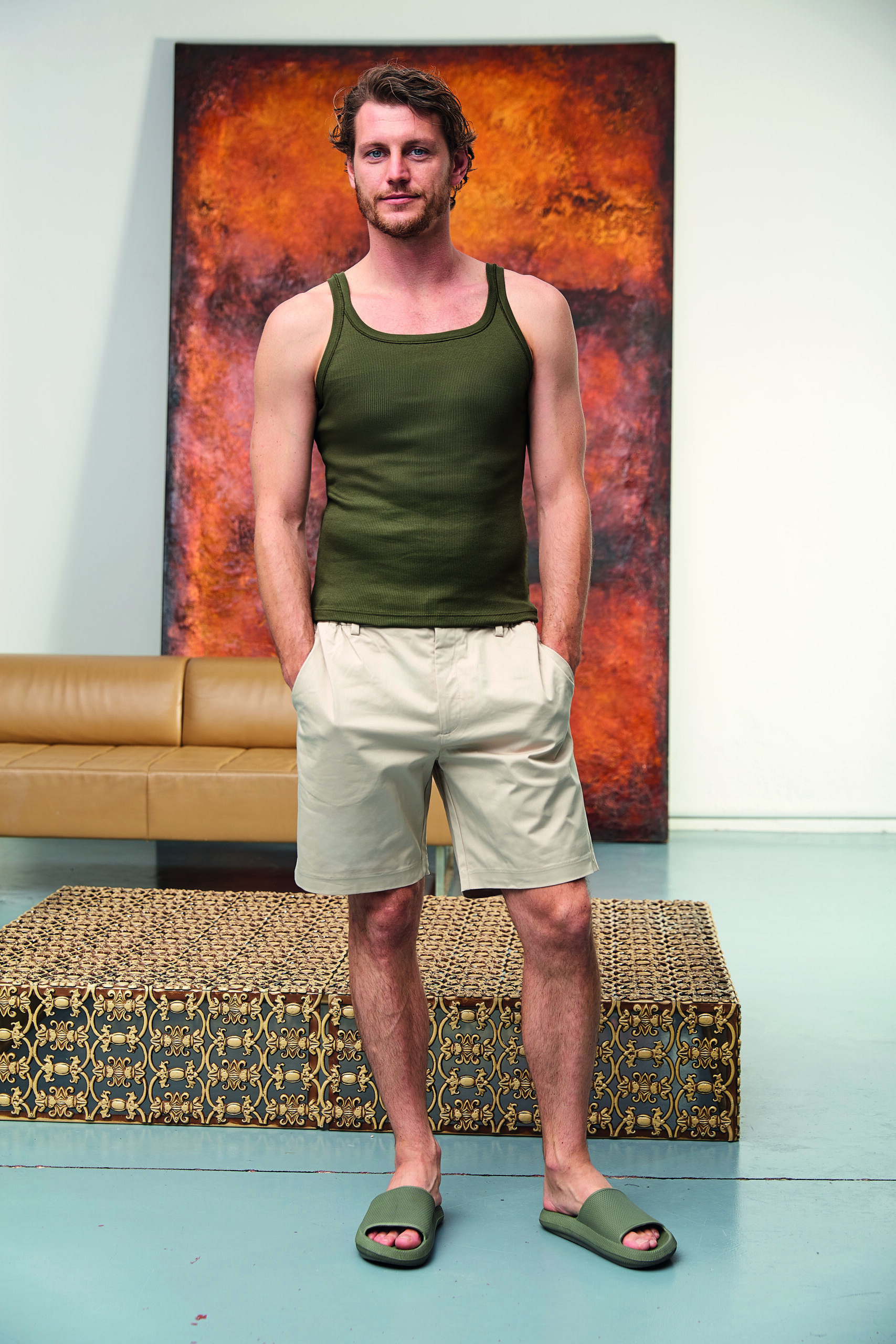 SUBLYME Cotone Color Ribs SS/26 canotta uomo costina