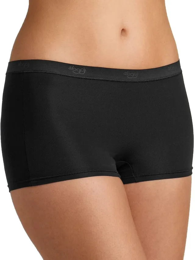 sloggi Sensual Fresh Short Donna Taglia 2 Nero Cotone