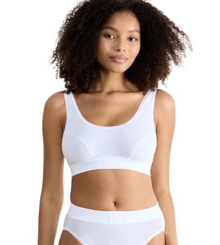 Sloggi Double Comfort Top Reggiseno Donna Bianco cotone morbido