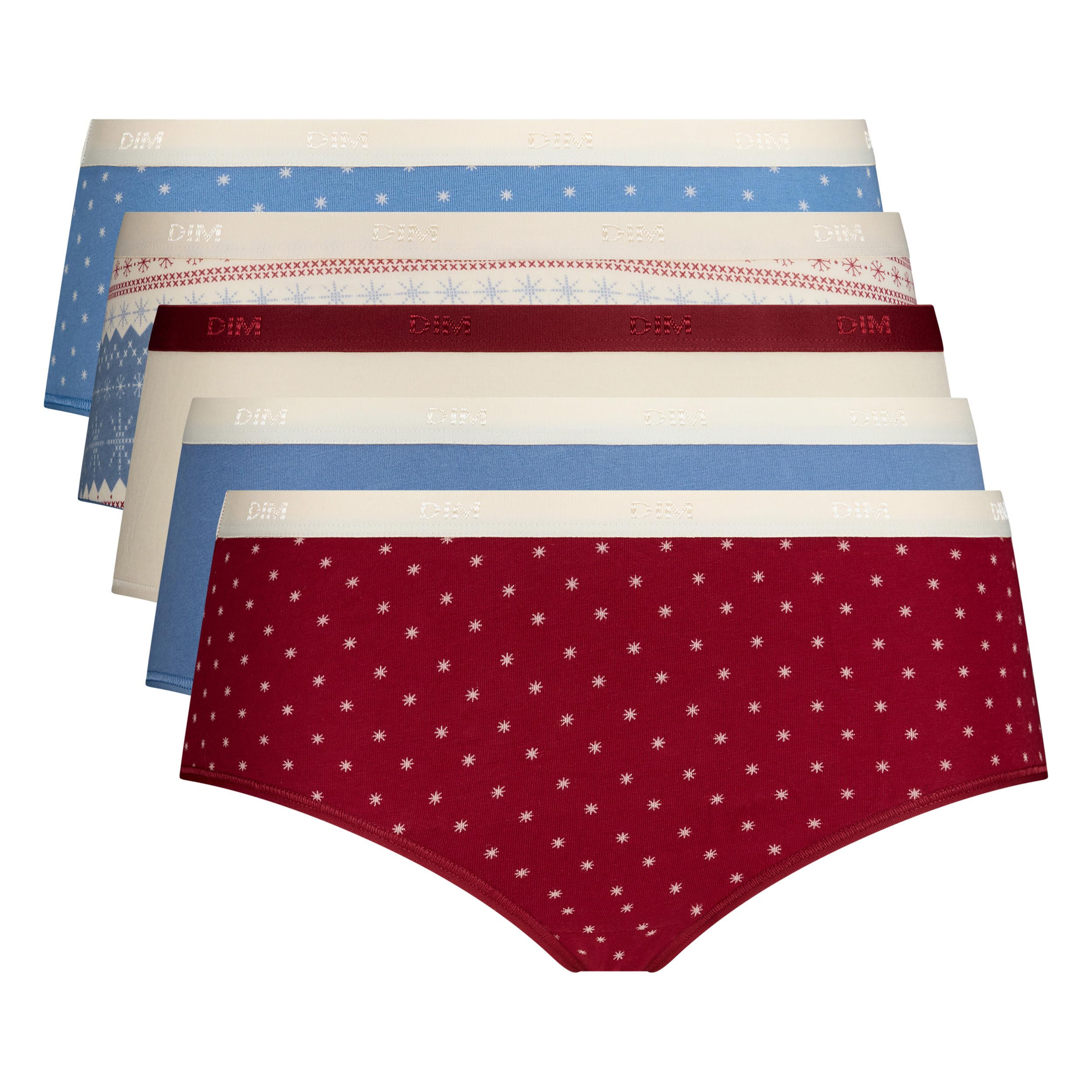 DIM Les Pockets boxer cotone x5 eclat floral