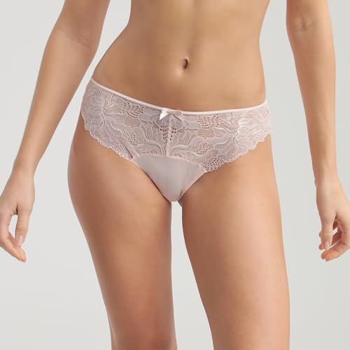 DIM Generous Essentiel slip pizzo donna x1 rosa microfibra XS