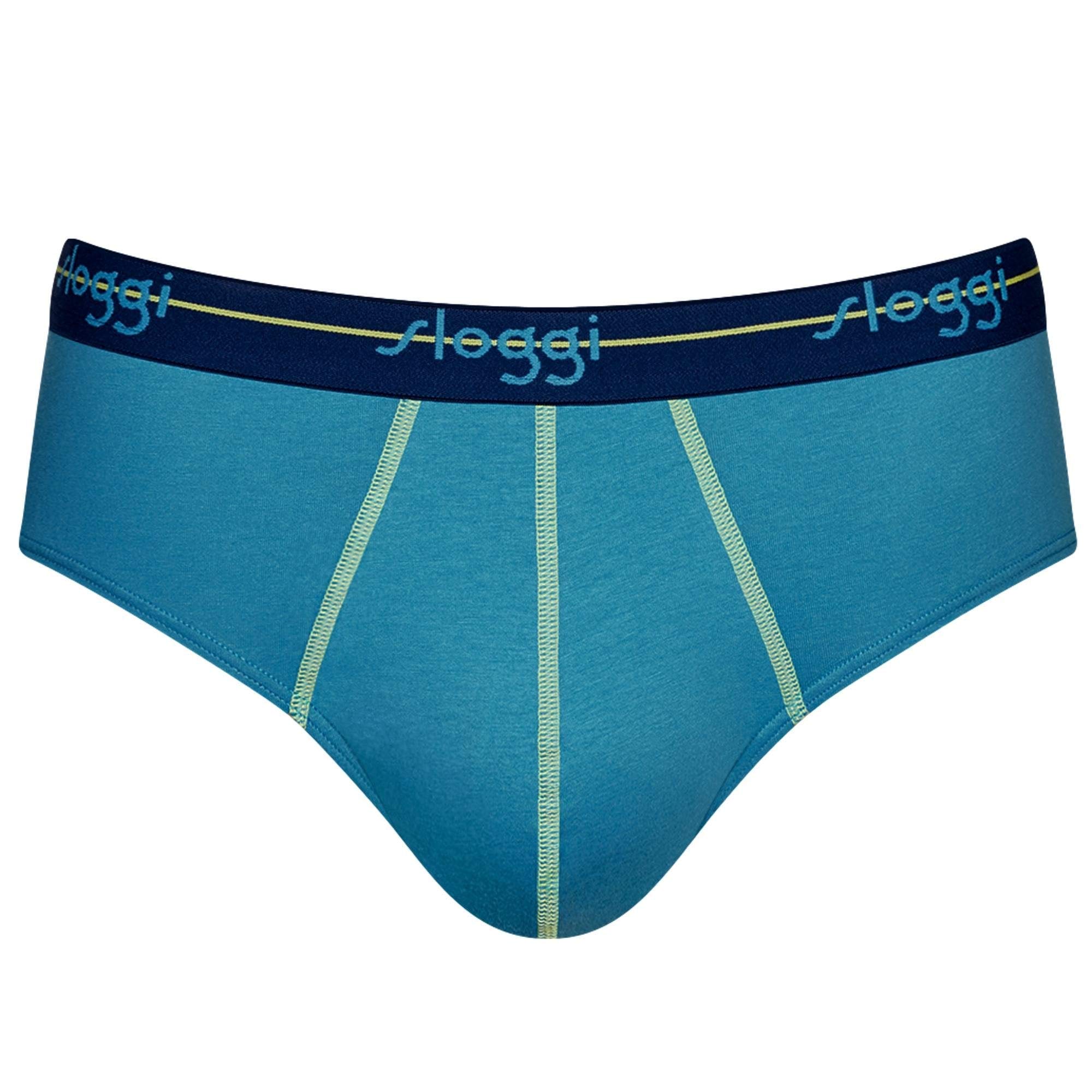 Sloggi Start Midi Slip Uomo 2 Pezzi Multicolore Tg 7