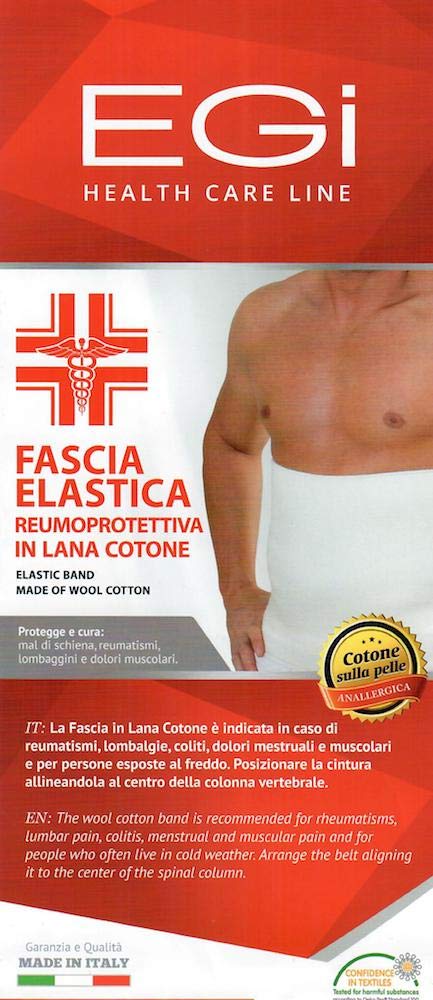 Egi panciera termica lana e cotone 4/M lombare