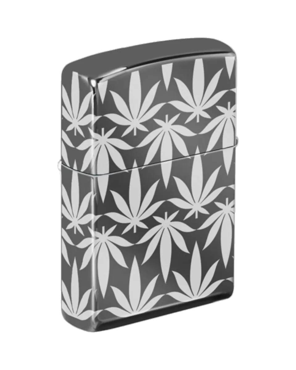 Playboy Icon Leaf Zippo accendino antivento argento