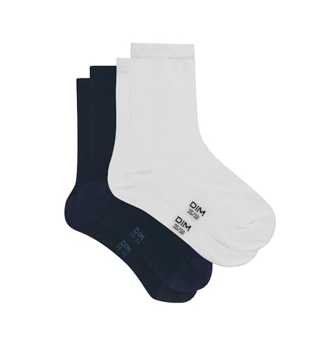 DIM Cotton calze donna x2 nero tallone rinforzato