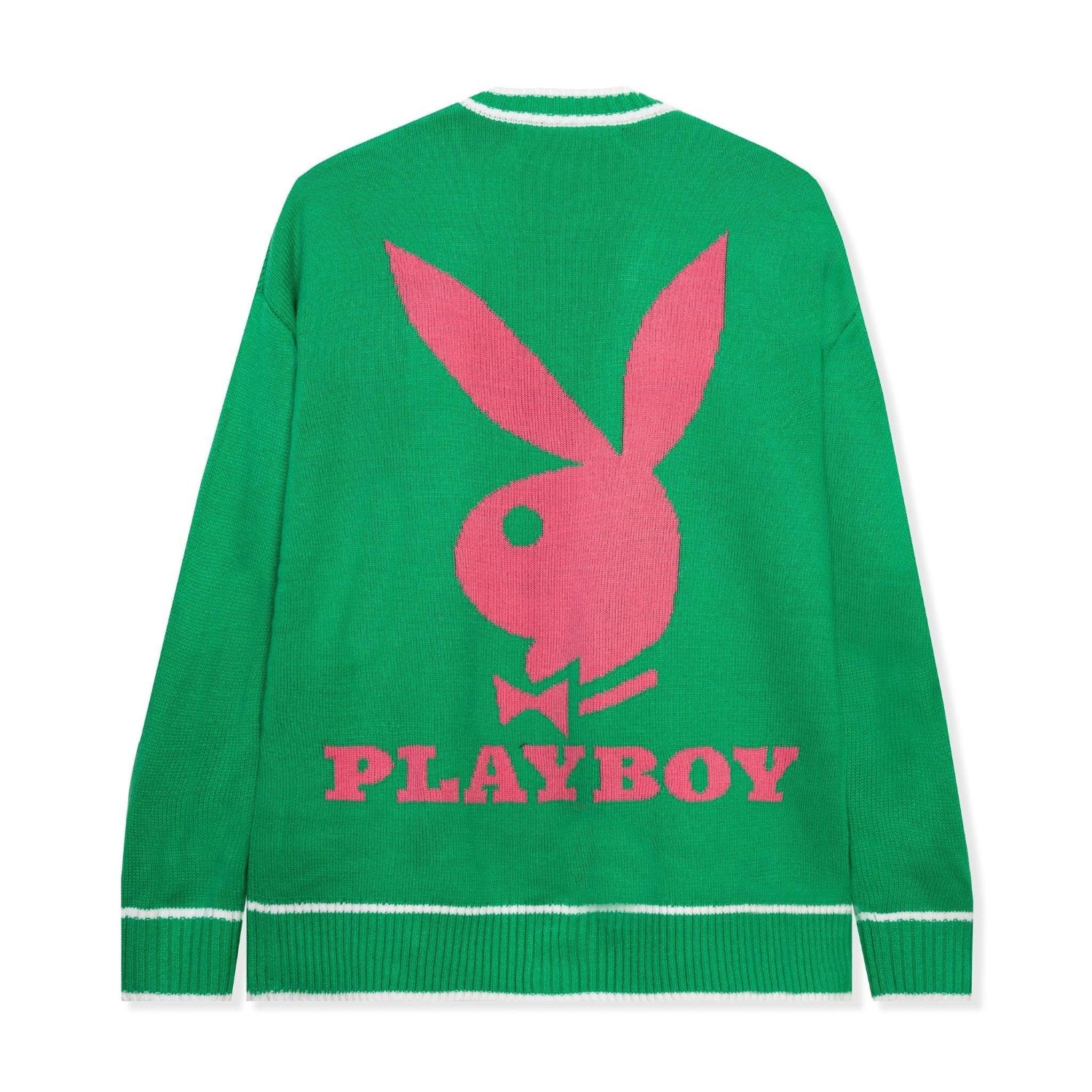 Playboy Cricket Cardigan cardigan verde oversize