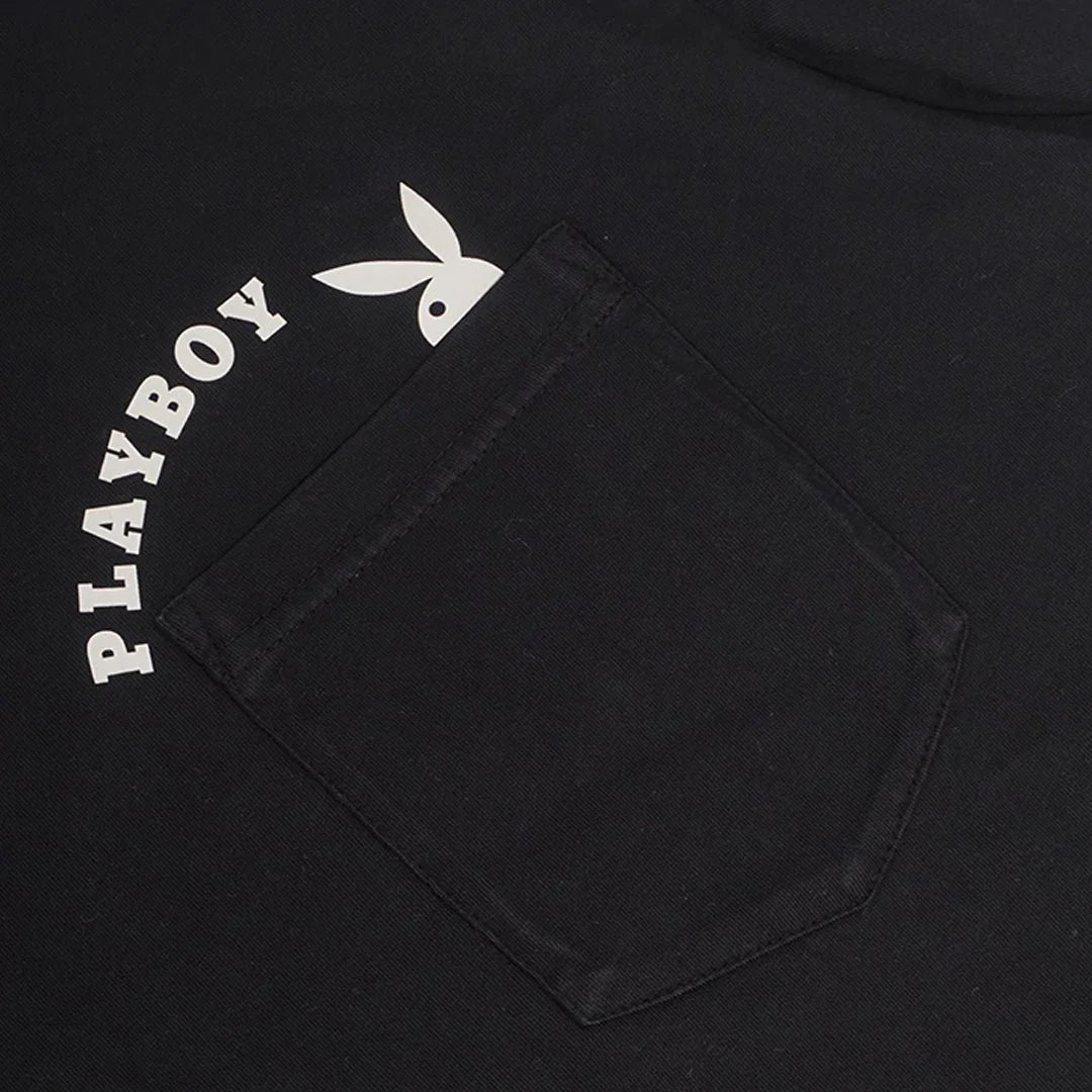 Playboy Bunny Pocket Tee maglietta gialla taschino logo