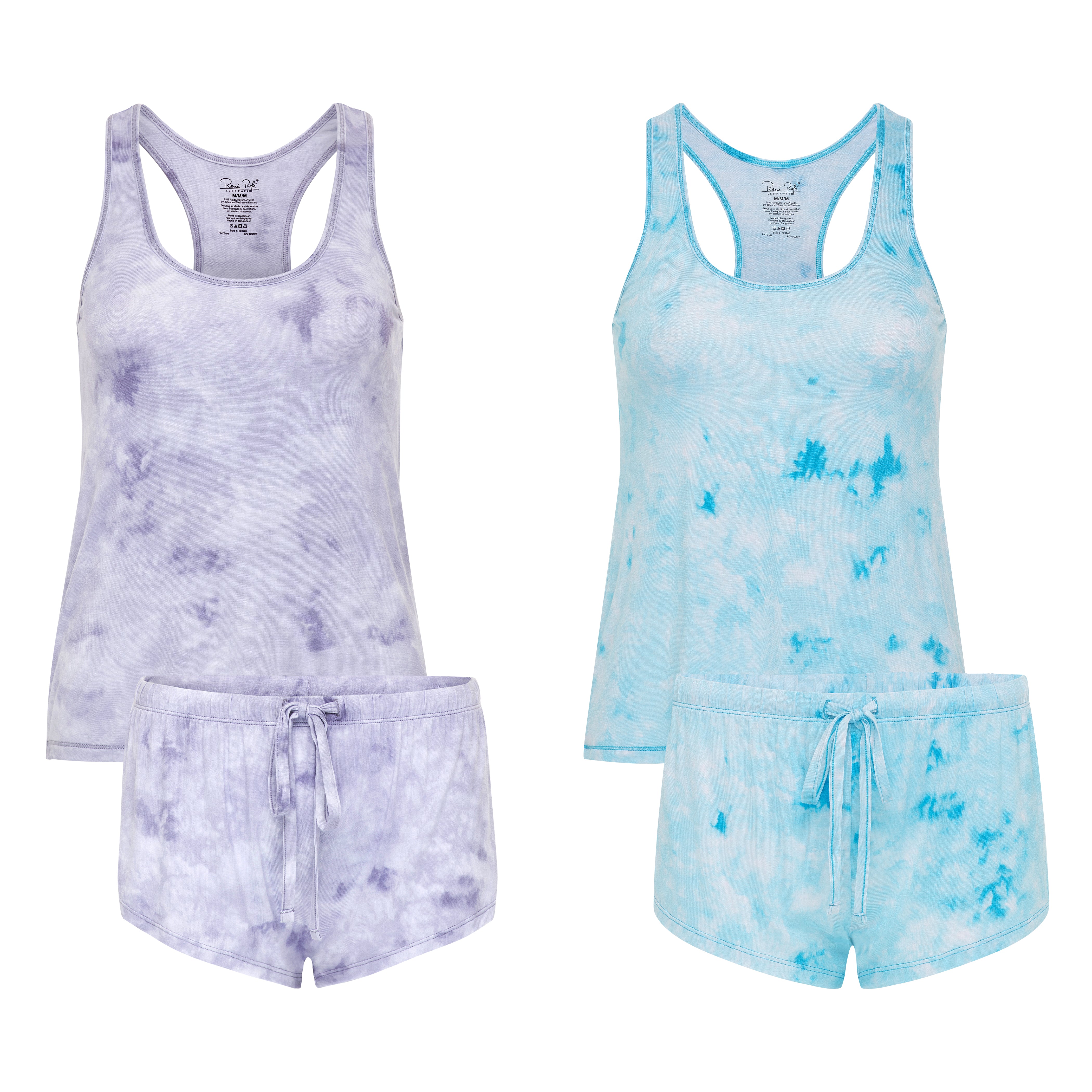 René Rofé Racerback Short Set pigiama corto 2 pezzi leggero