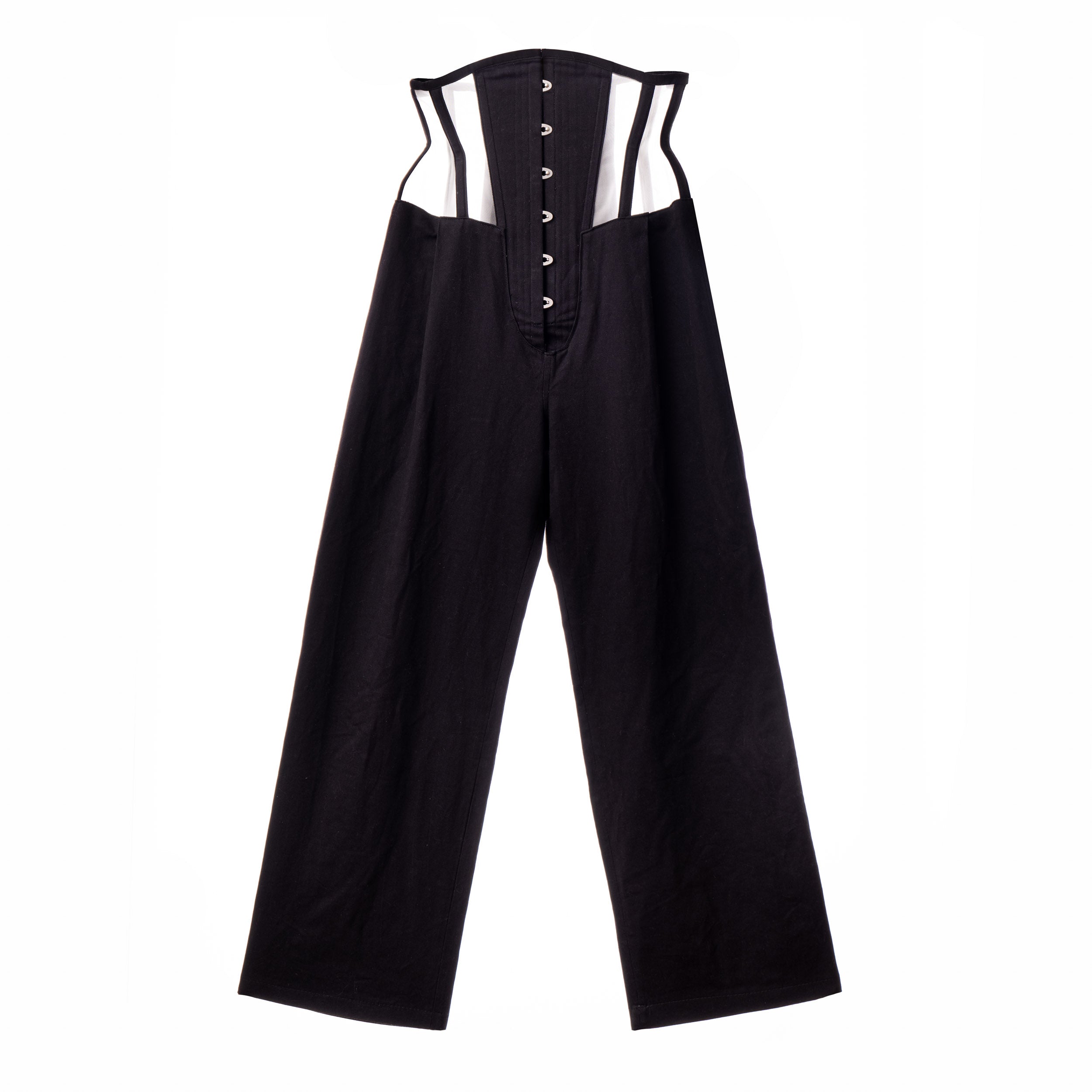 Lorenzo Seghezzi Corset Pants pantaloni corsetto coutil nero