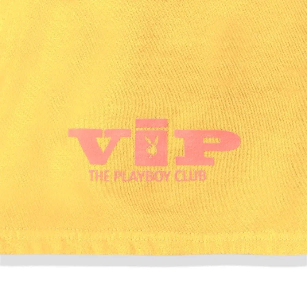 Playboy VIP Club shorts gialli cotone unisex