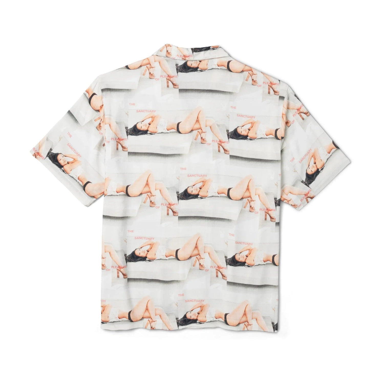 Playboy Sanctuary camicia uomo bianca cotone fantasia