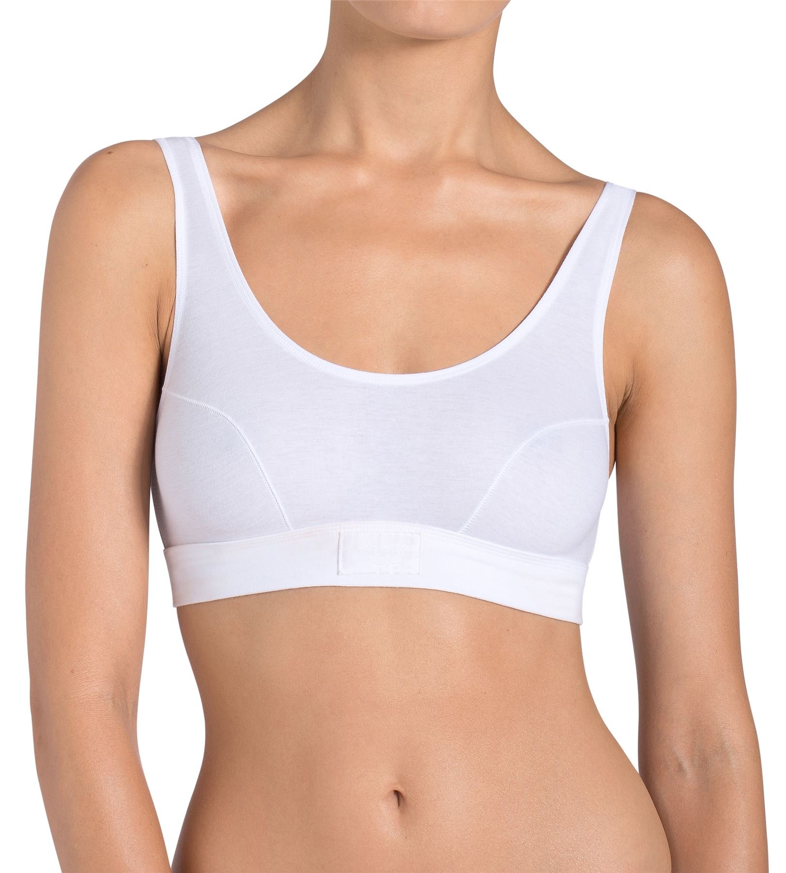 Sloggi Double Comfort Top reggiseno cotone bianco