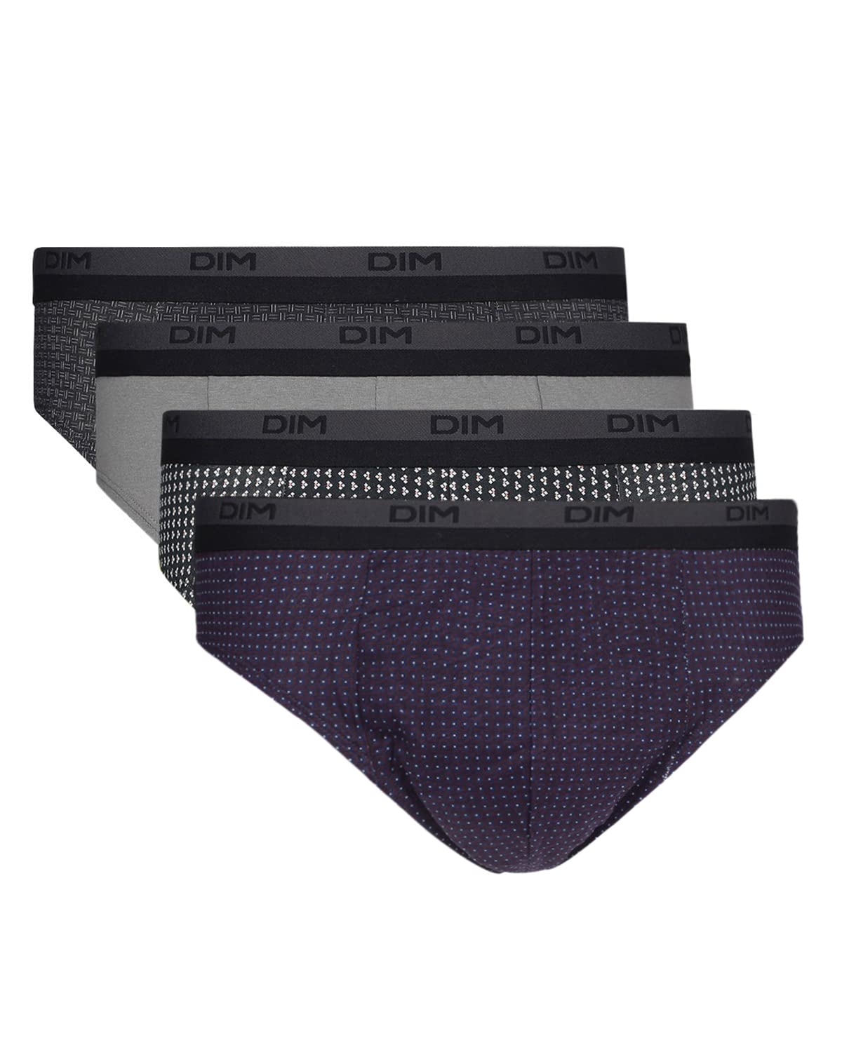 DIM Boxer Slip Uomo Cotone Pacco 4 Taglia M Fantasia