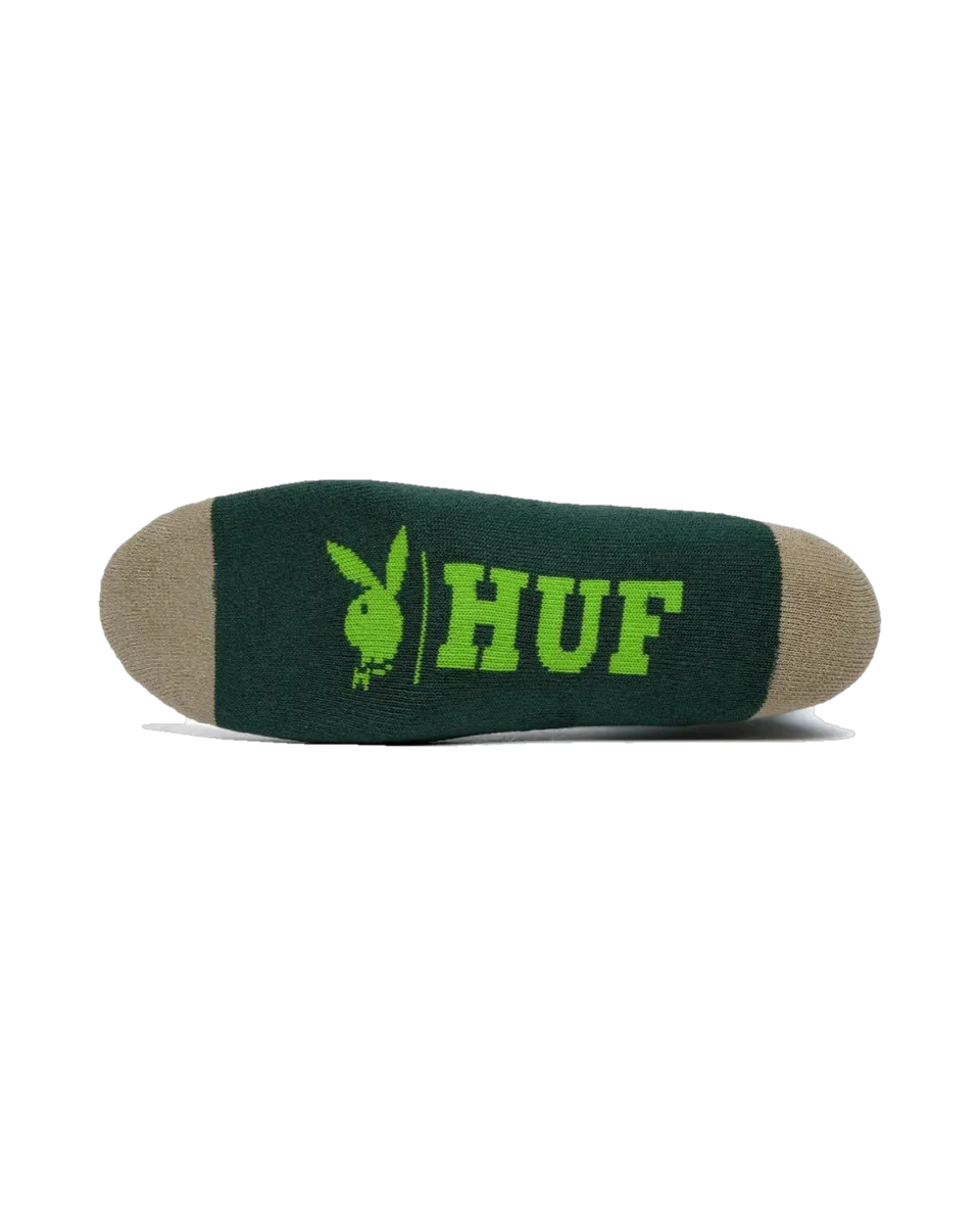 Playboy x HUF Rabbit Head calze crew verdi cotone