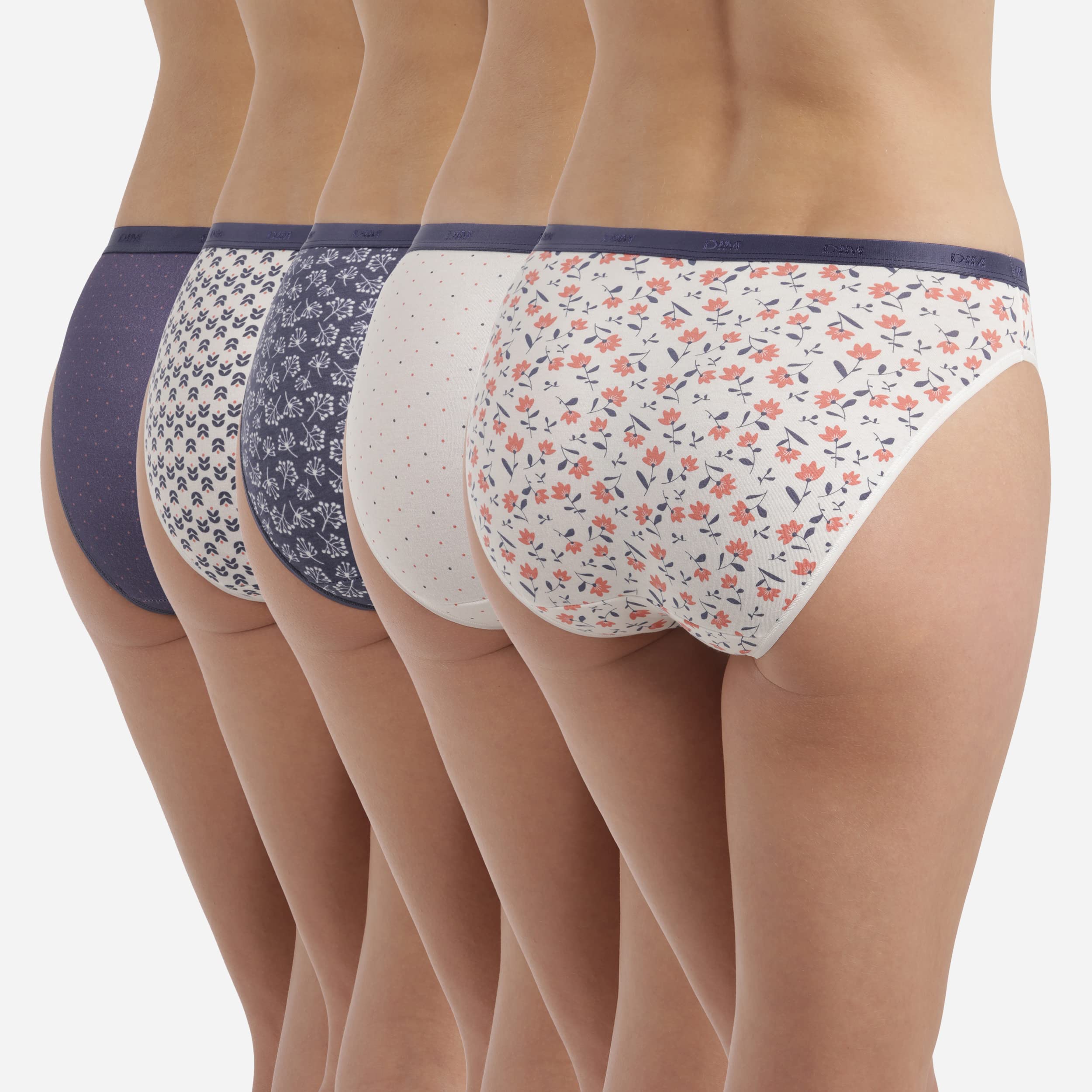 DIM Les Pockets Coton slip donna cintura comfort 5pz