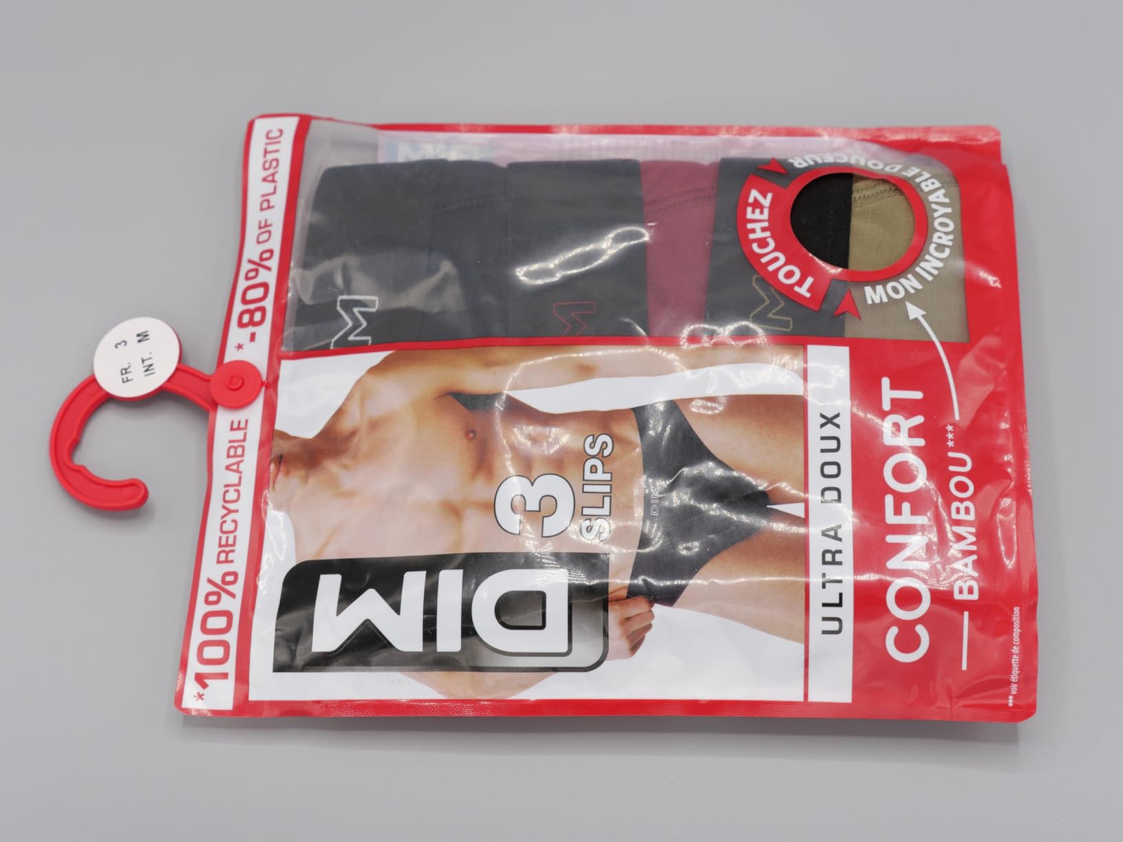 DIM Pur Confort slip uomo x3 cotone traspirante