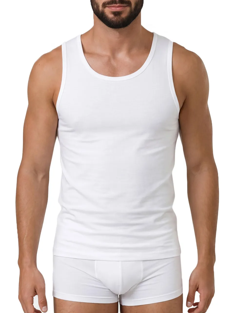 Egi 5300 Maglia Uomo Mezza Manica Cotone Bianco M