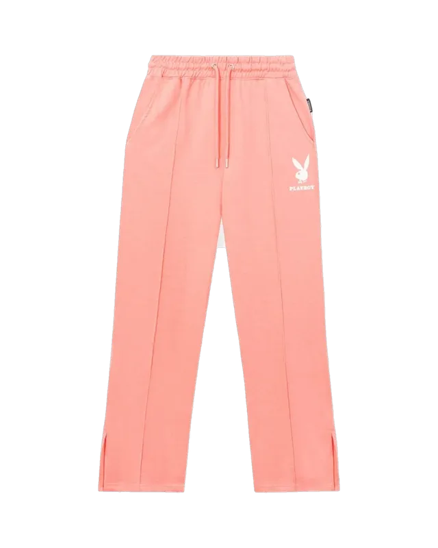 Playboy Logo pantaloni tuta rosa poliestere cotone dritti