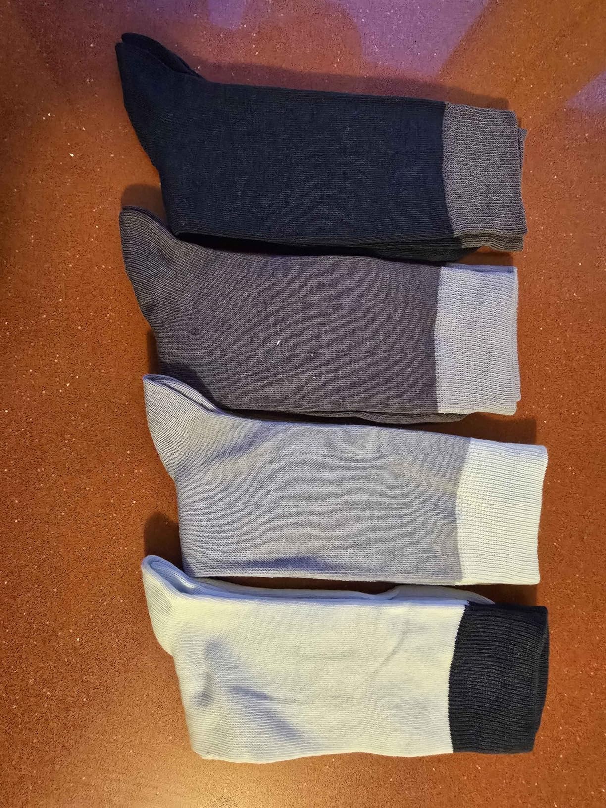 DIM Ecodim Style calzini uomo cotone x4 bianco blu