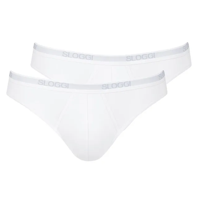 Sloggi Basic Mini 2p slip uomo nero cotone uso quotidiano