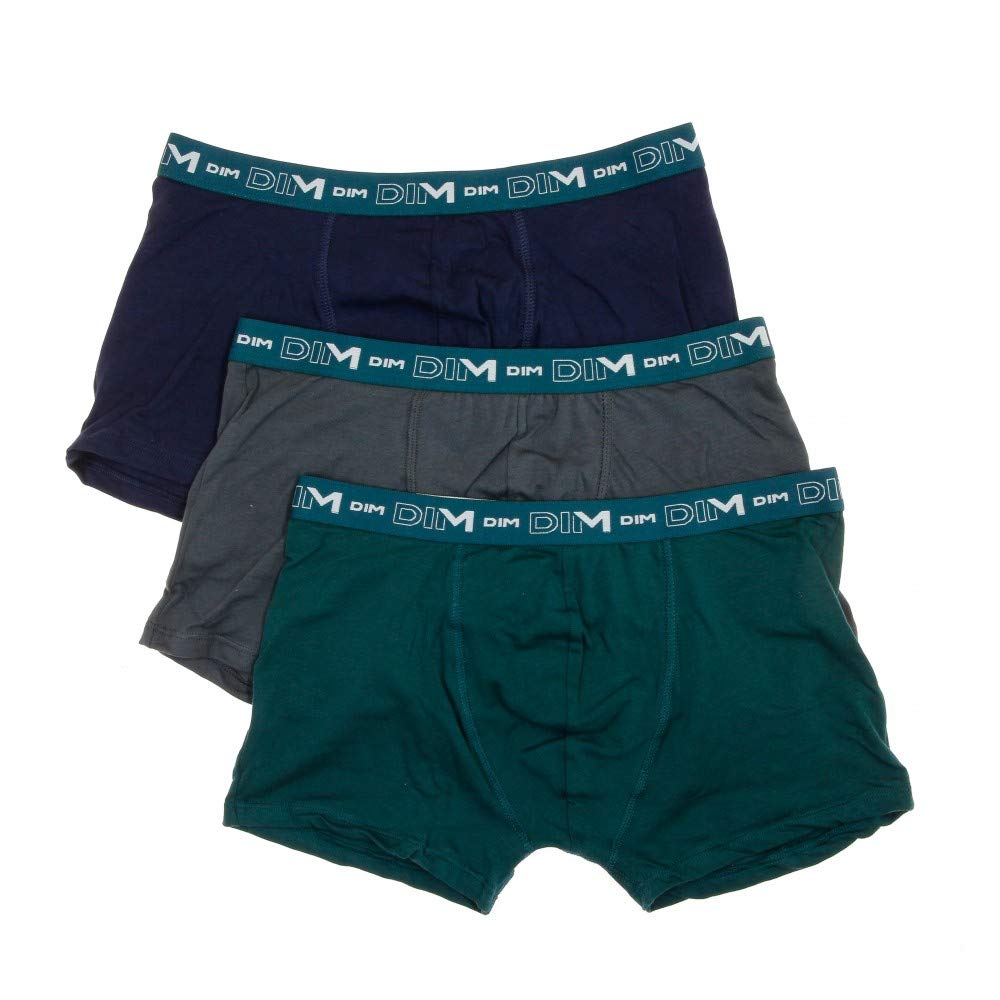 DIM boxer uomo 3 pezzi cotone elasticizzato nero