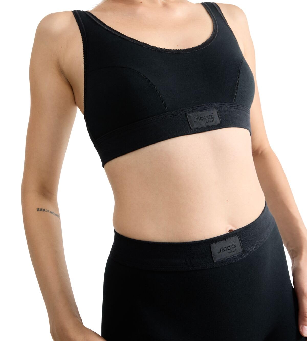 Sloggi Double Comfort Top reggiseno cotone bianco