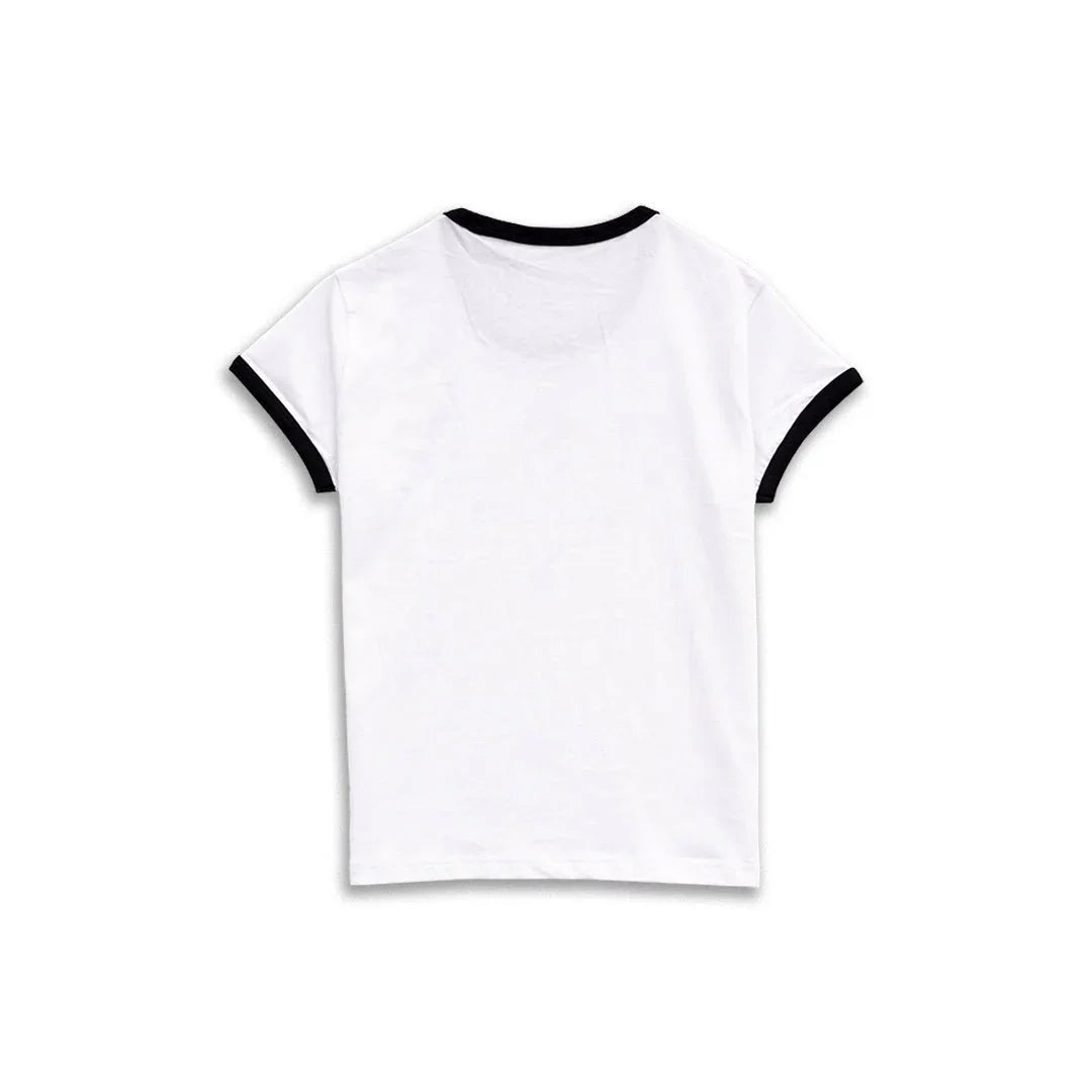 Playboy The USA Ringer t-shirt bianca cotone