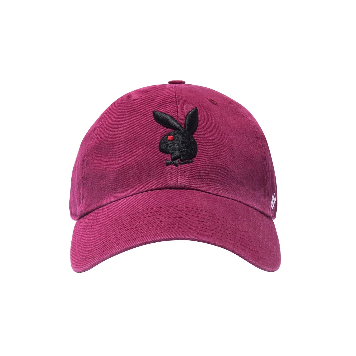 Playboy 47 Brand Adjustable Dad Hat cappello bordeaux
