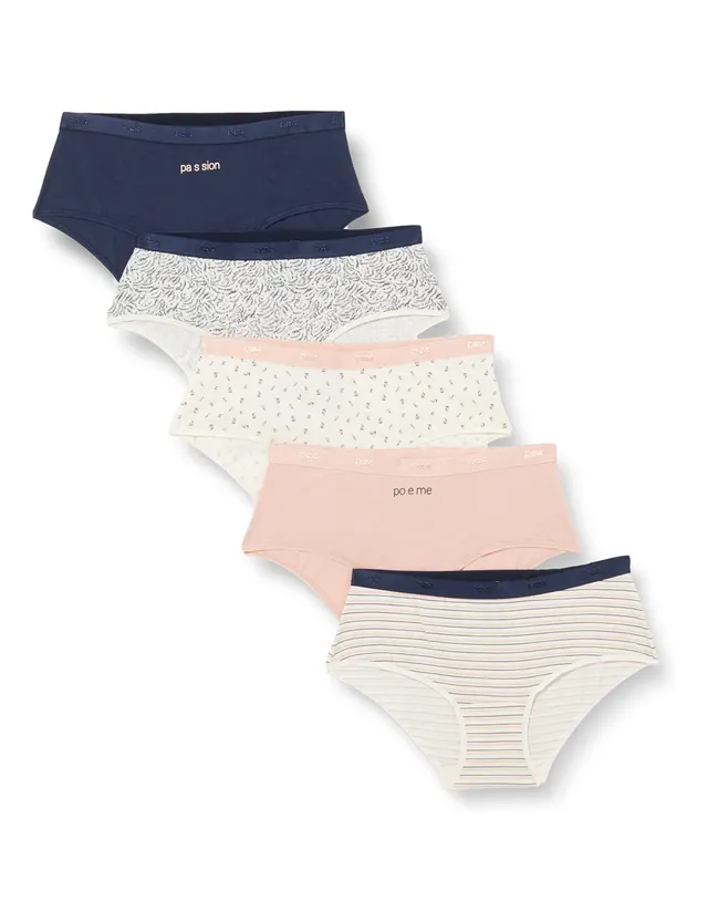 DIM Les Pockets slip donna pacco da 5 cotone elasticizzato
