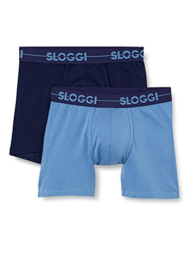 Sloggi Men Basic Boxer Uomo 2 Pezzi Cotone Elasticizzato