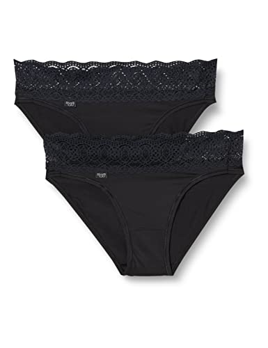sloggi Pure Sense Luxe Tai C2P mutande S nero x2