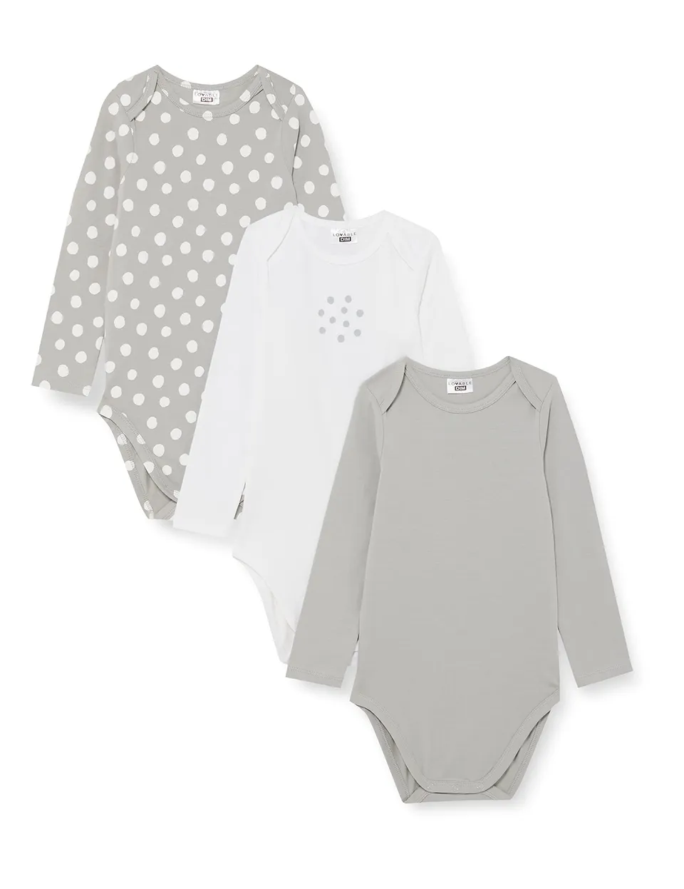 DIM Baby body neonato manica lunga cotone bio