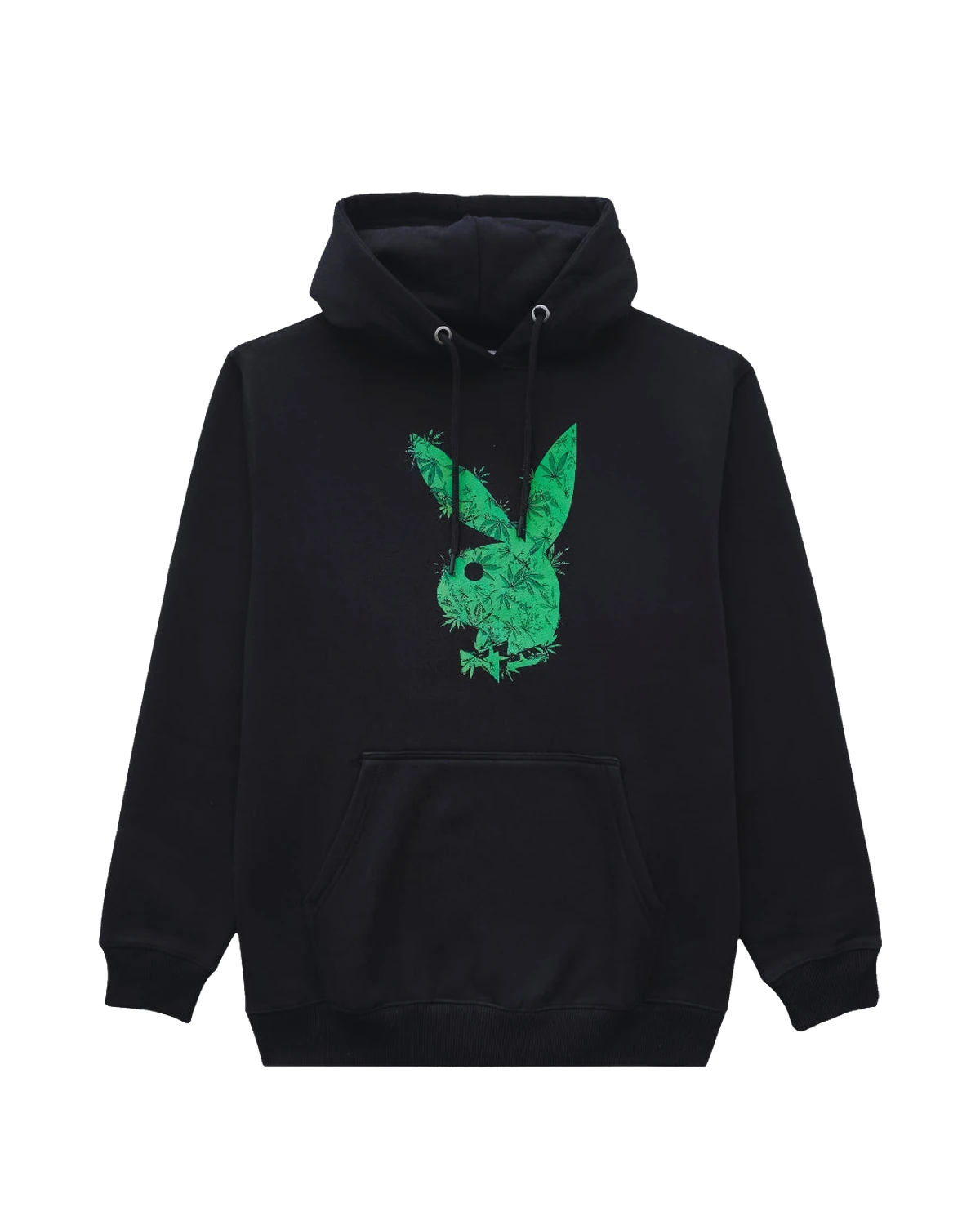 Playboy felpa cappuccio unisex nera high bunny