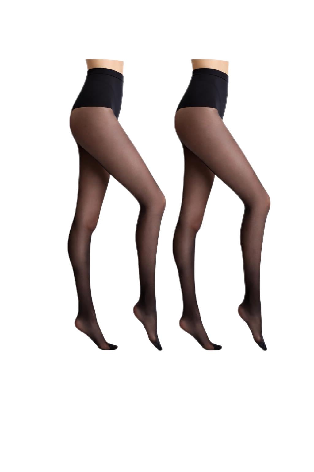 DIM Ventre Piatto 25D Collant Nero x2 modellante
