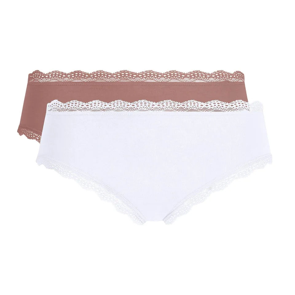 DIM Daily Cotone Pizzo shorty donna set 2 pezzi traspirante