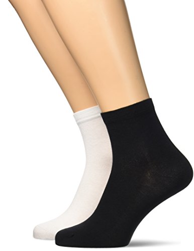 DIM Comfort calzini donna x2 nero cotone tallone rinforzato