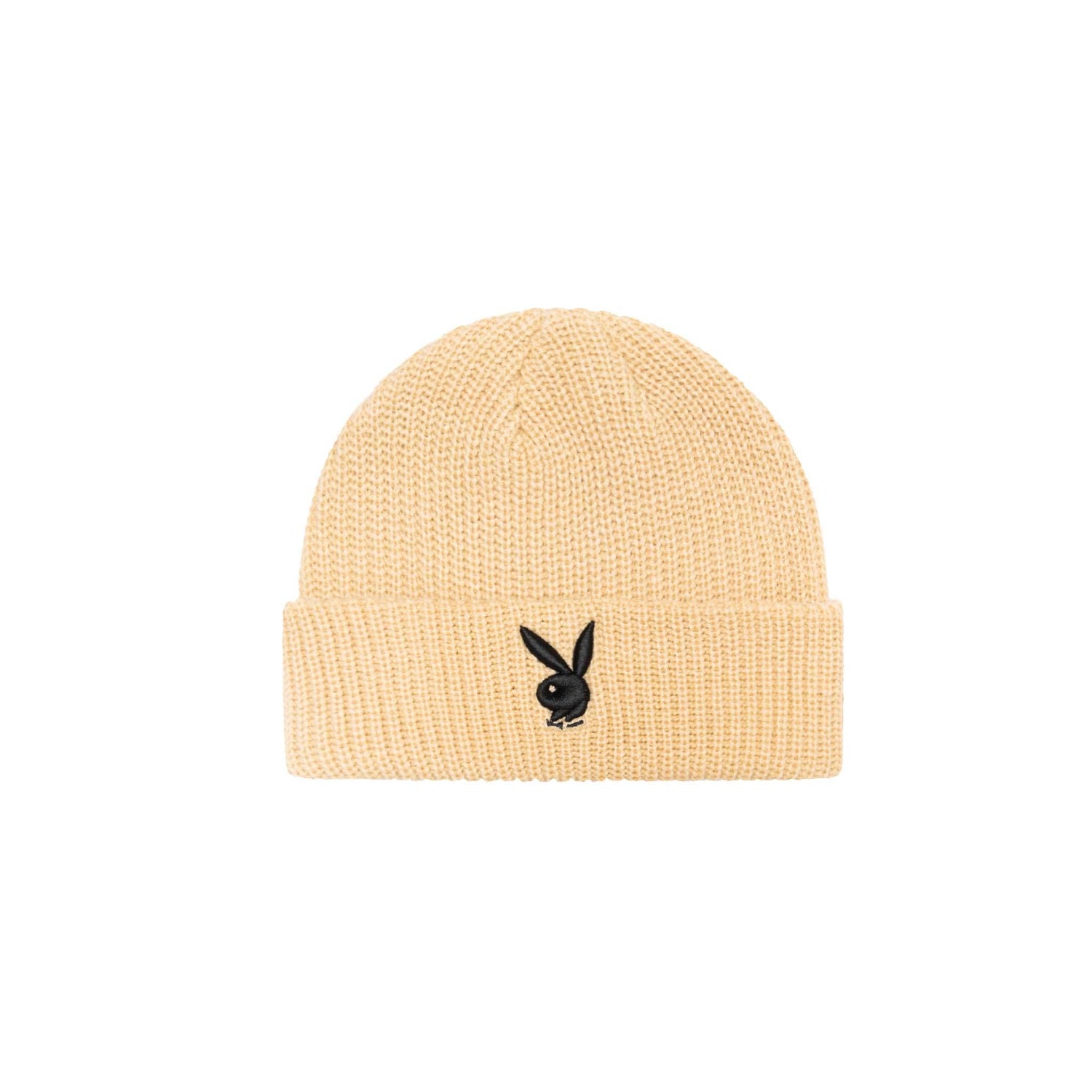 Playboy Beanie Rabbit Head Nero Lana Acrilica