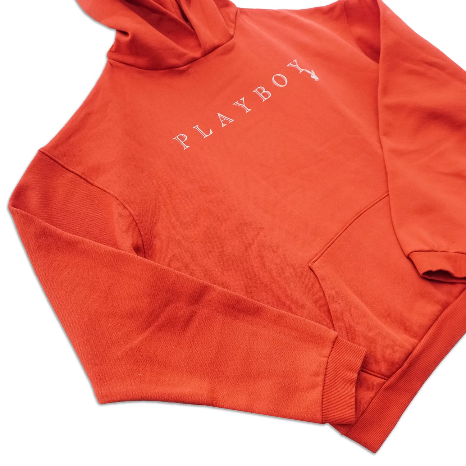 Playboy Enjoy hoodie felpa cappuccio rossa pile