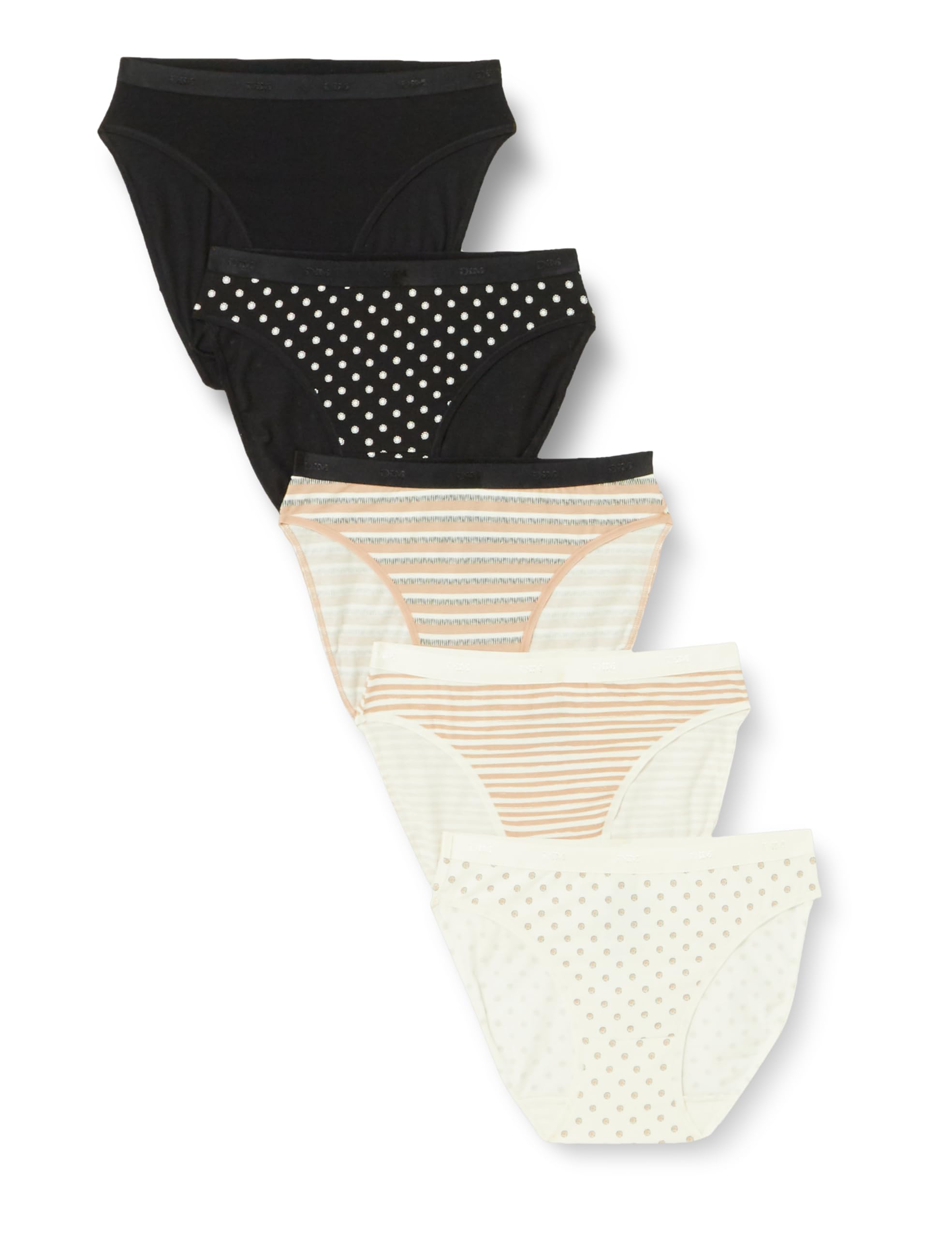 DIM Bikini slip cotone donna pacco 5